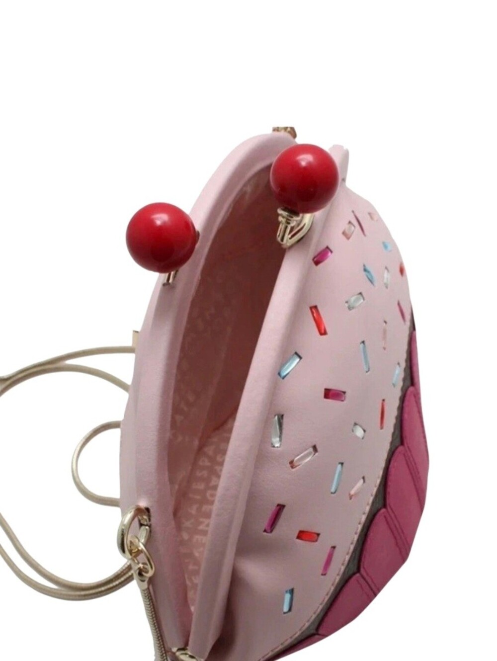 Kate Spade LIMITED EDITION 3D Take The Cake cupcake/mlt crossbody Like New - Picture 3 of 7